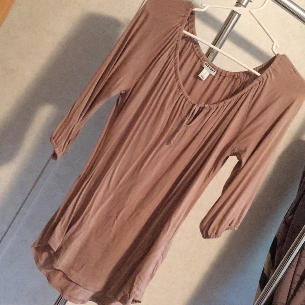 Tan shirt
